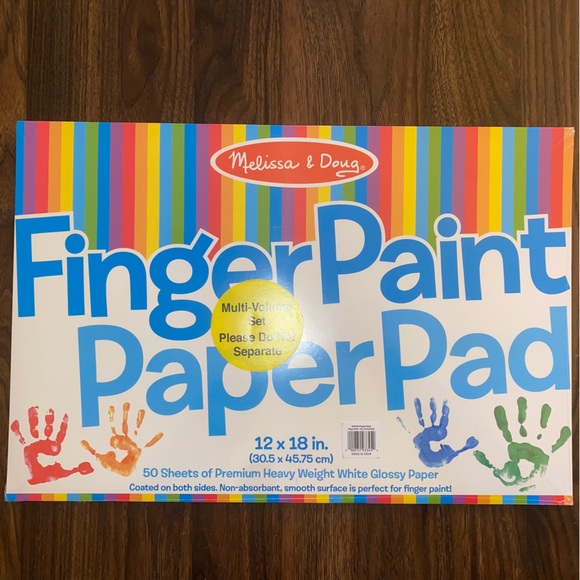 ✨BRAND NEW✨ Finger Painting Paper Pad x2 - Picture 2 of 2